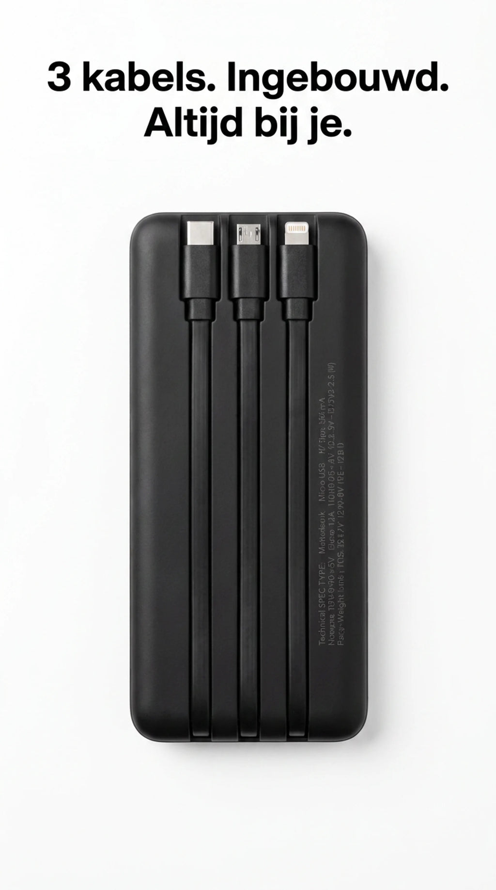 Powbank 3-in-1  10.000 mAh