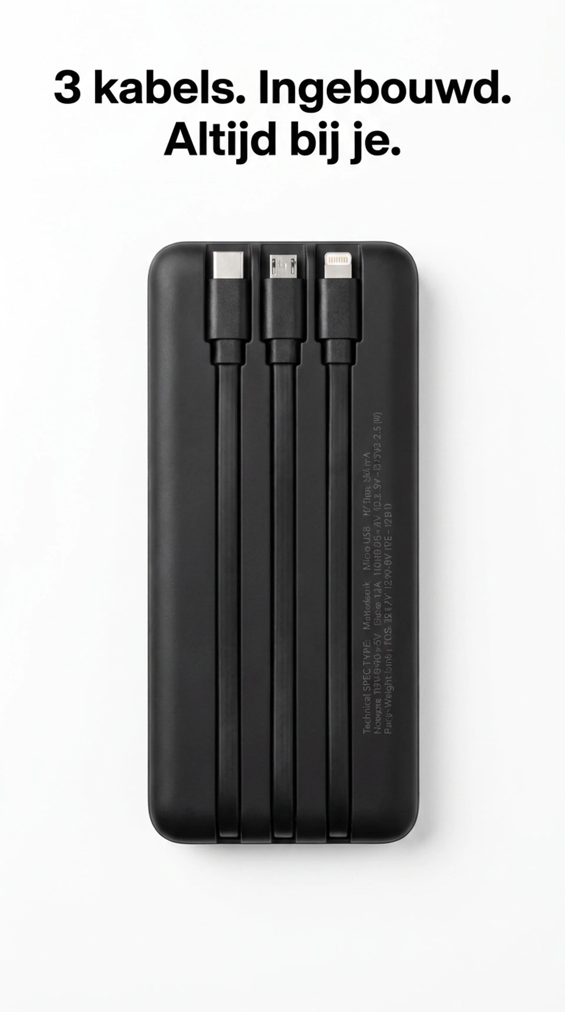 Powbank 3-in-1  10.000 mAh